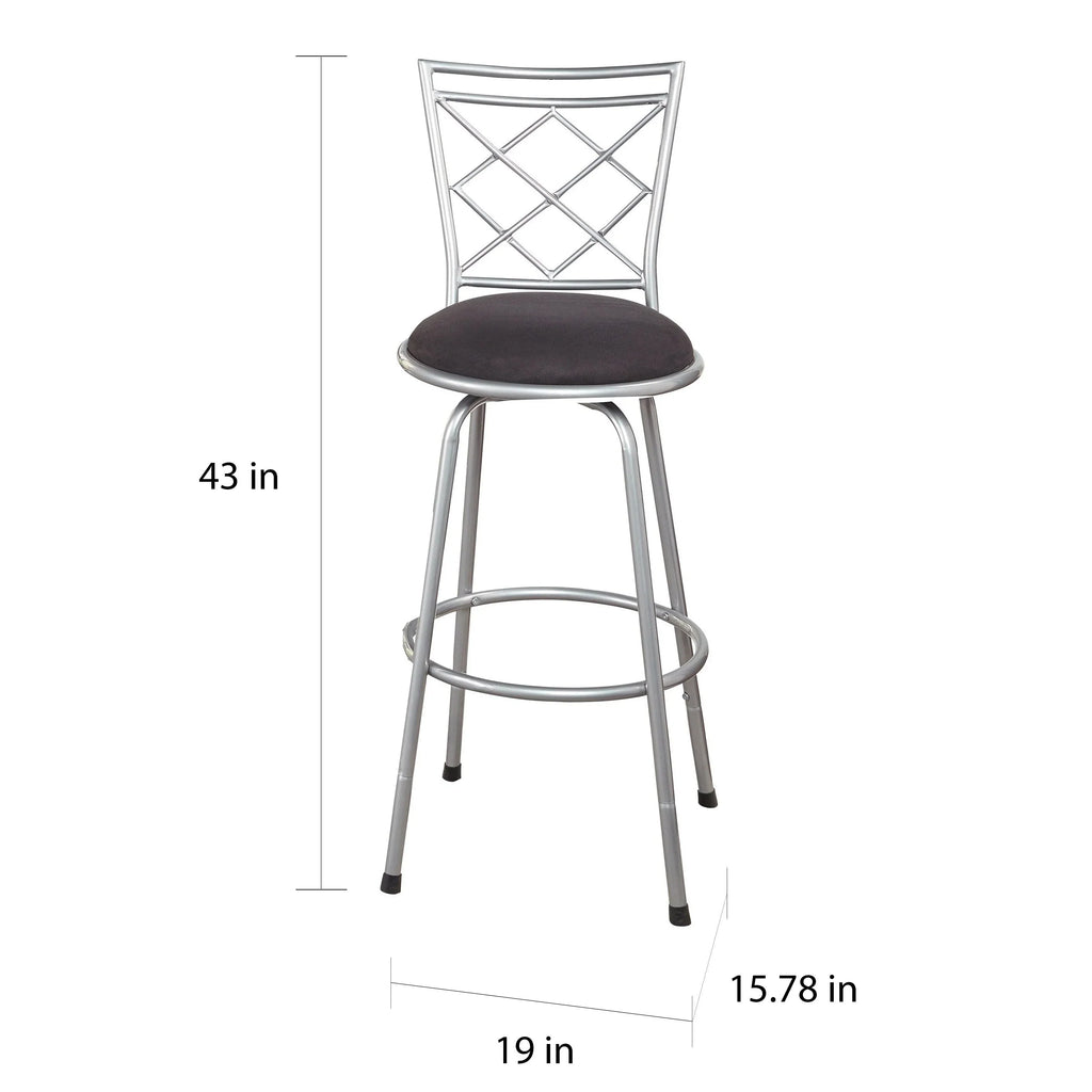 Simple Living Alyssa adjustable-height swivel stools (set of 3)