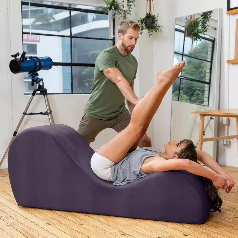 Avana elegáns heverő jógához – az USA-ban készült – kiváló nyújtáshoz, relaxációhoz, testmozgáshoz és még sok máshoz, 60D x 18W x 26H hüvelyk, világosszürke