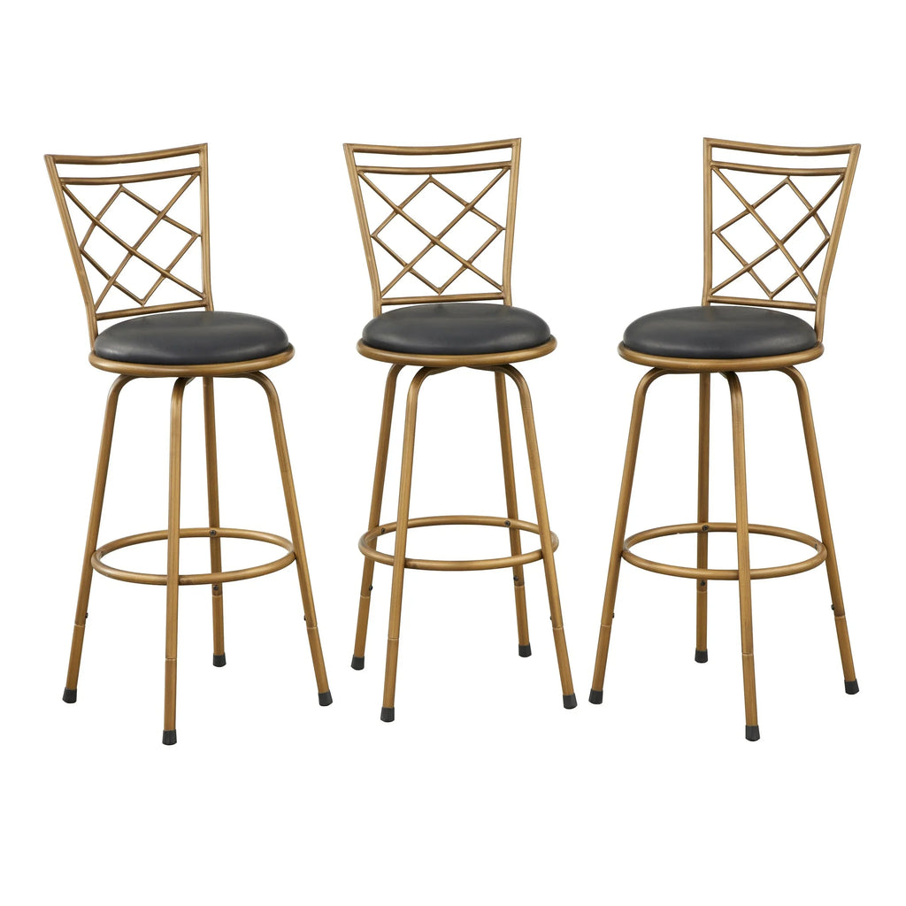 Simple Living Alyssa adjustable-height swivel stools (set of 3)