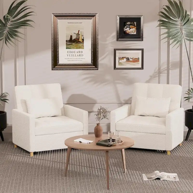 Fauteuil convertible 3-en-1 AECOJOY avec coussin et dossier réglable