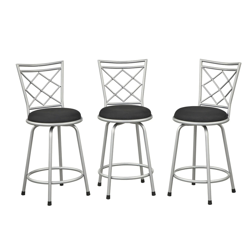 Simple Living Alyssa adjustable-height swivel stools (set of 3)
