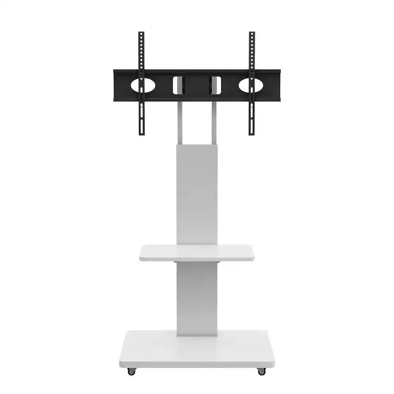 TV-Ständer für 32–75-Zoll-Fernseher, höhenverstellbarer mobiler TV-Wagen mit Schublade und Rollen für Wohnzimmer, Schlafzimmer und Büro – ModernLuxe