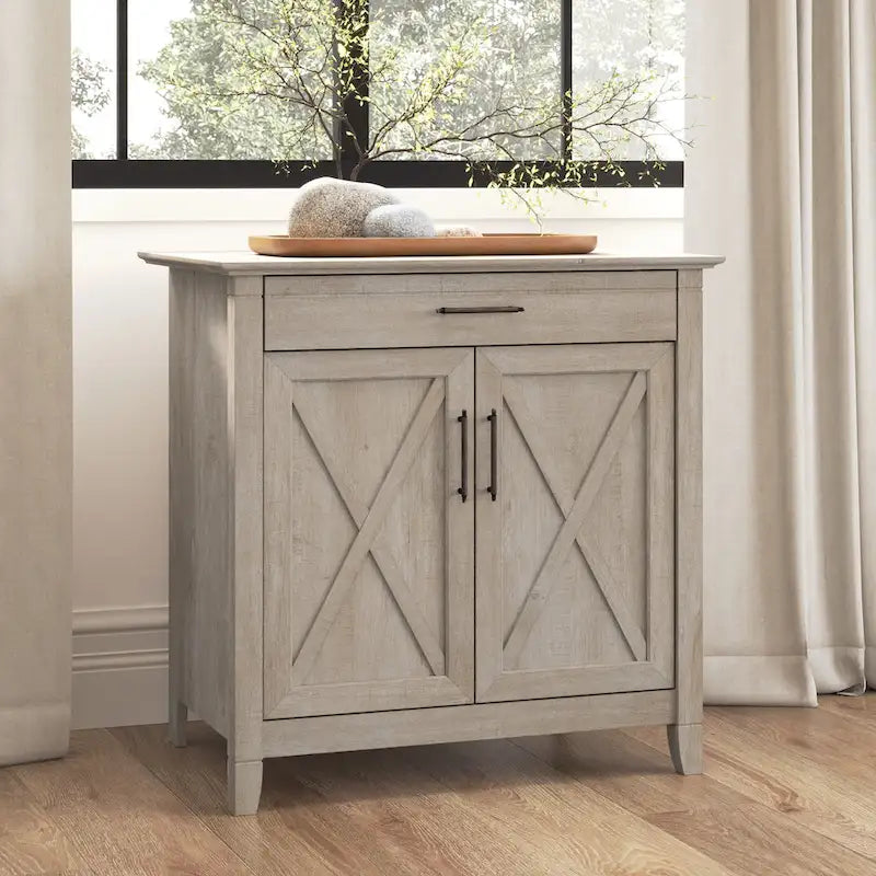Biurko sekretarzyk Key West z szafką do przechowywania marki Bush Furniture