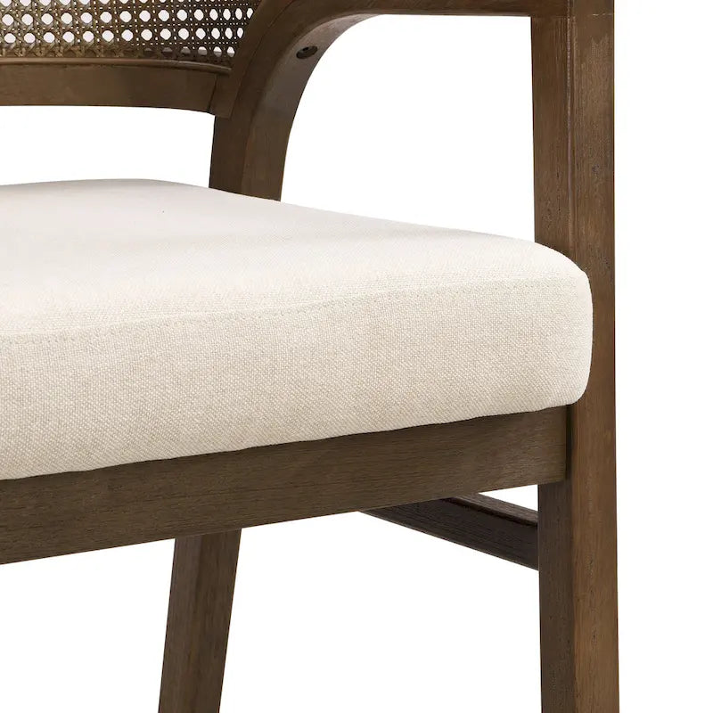 Christopher Knight Home - Eetkamerstoel met rieten bekleding (set van 2)