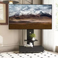 TV-Ständer für 32–75-Zoll-Fernseher, höhenverstellbarer mobiler TV-Wagen mit Schublade und Rollen für Wohnzimmer, Schlafzimmer und Büro – ModernLuxe