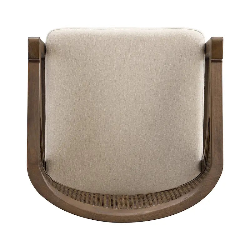 Christopher Knight Home - Eetkamerstoel met rieten bekleding (set van 2)