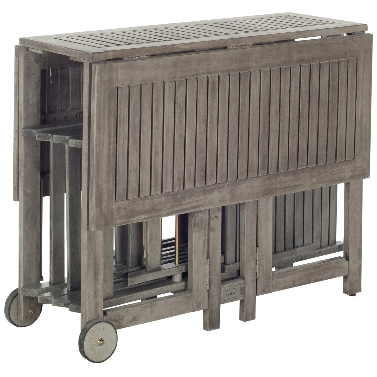 SAFAVIEH Brandy 5-delige tuinmeubelset met eettafel - 43B x 35D x 29H