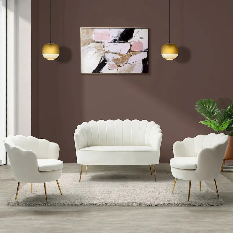 Xabier 52-Zoll-3-teiliges Wohnzimmer-Set von HULALA HOME
