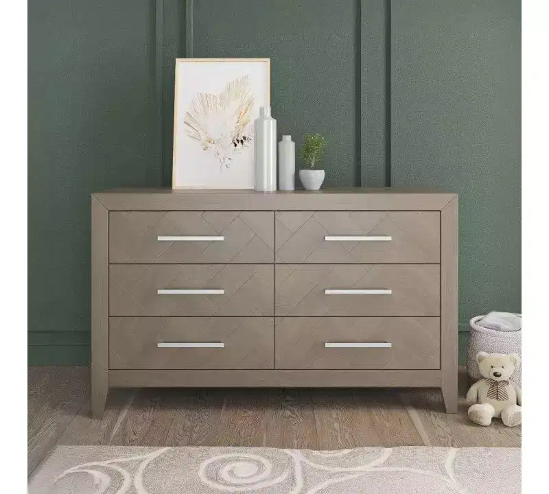 Child Craft Kieran Kinderbett-, Doppelkommoden- und Wäscheschrank-Set fürs Kinderzimmer, 3-teilig, inklusive 4-in-1-Umbaubett, Kommode und Wäscheschrank