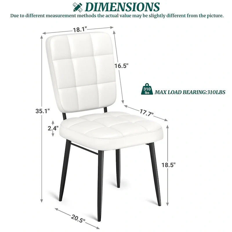 Moderne eetkamerstoelen, set van 2/4/6/8, gestoffeerde keukenstoelen met dik kussen voor de eetkamer