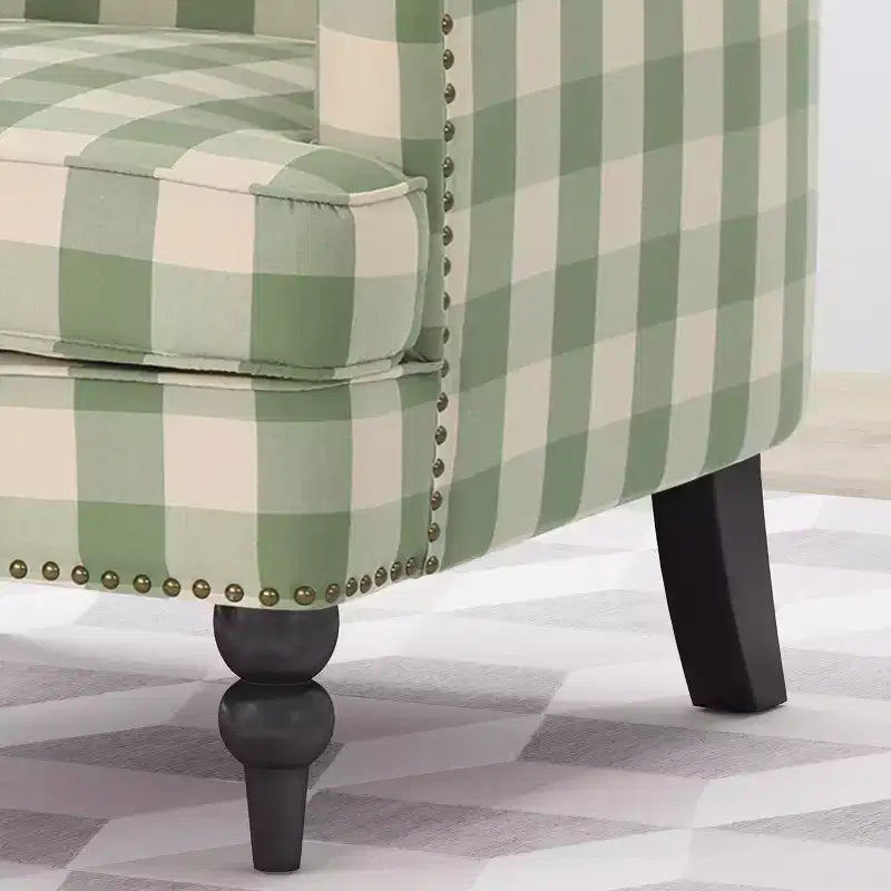 Fauteuil club contemporain Harrison de Christopher Knight Home, rembourré en tissu avec bordure cloutée