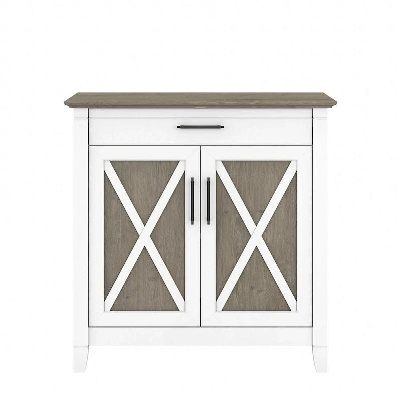 Biurko sekretarzyk Key West z szafką do przechowywania marki Bush Furniture