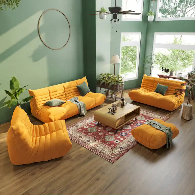 Zachte vloersofa, luie zitzakstoel voor de woonkamer