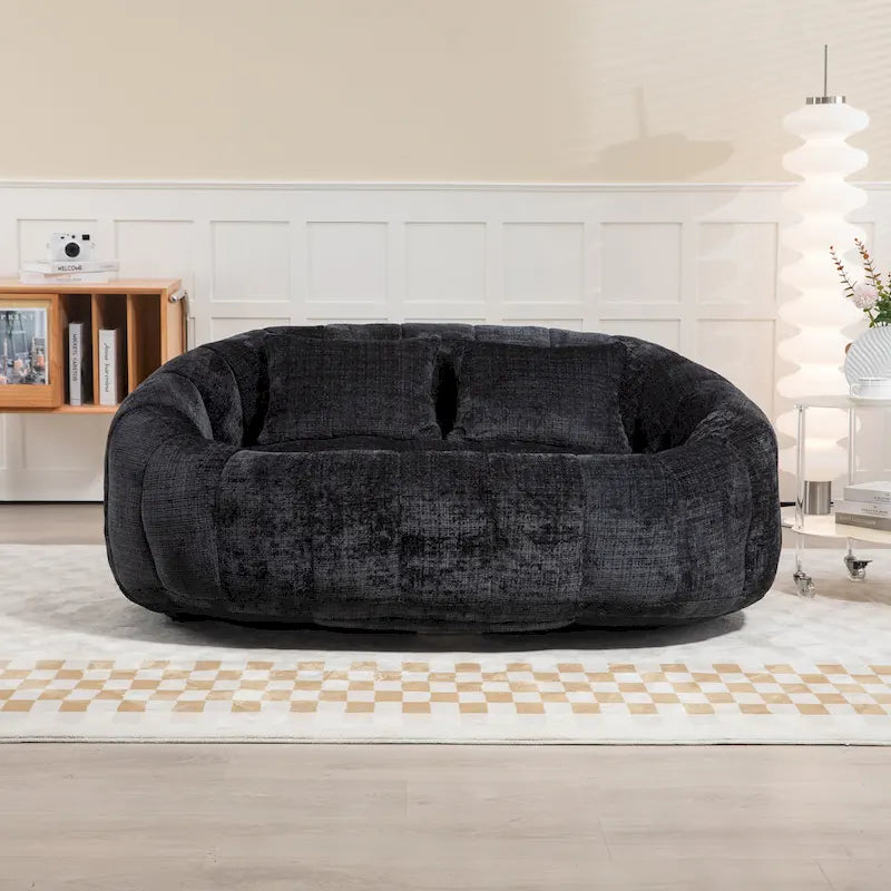 GDFStudio – Laurel Chenille-Sofa für 2 Personen mit hochdichtem Schaumstoff und übergroßem Komfort