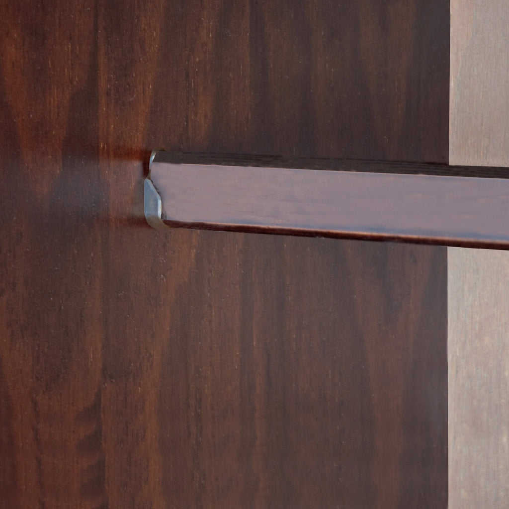 Palace Imports Cosmo 3-türiger Kleiderschrank aus 100 % Massivholz mit Türen aus Massivholz oder Spiegelglas