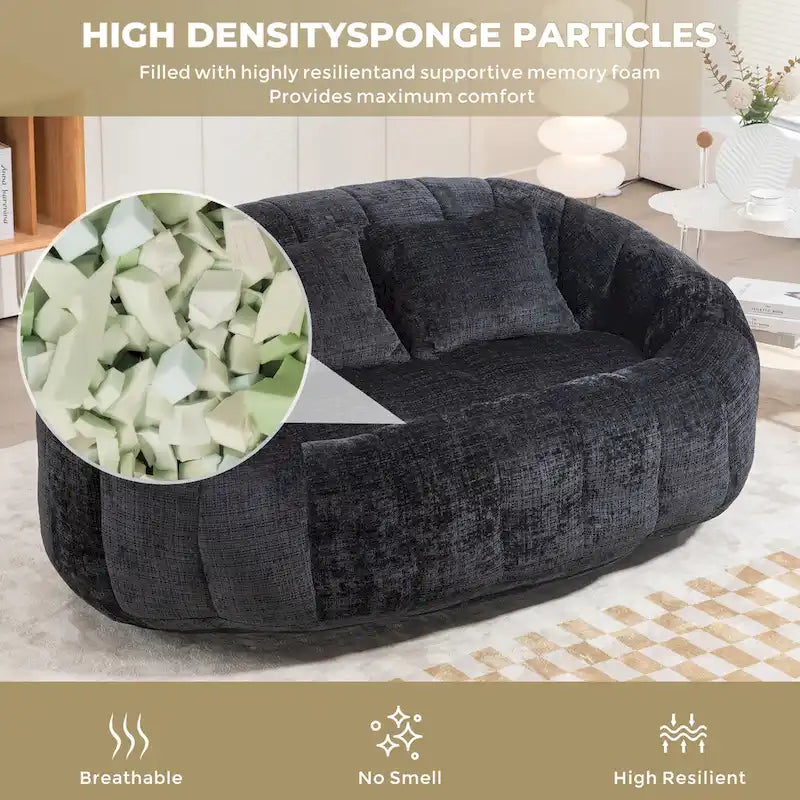 GDFStudio – Laurel Chenille-Sofa für 2 Personen mit hochdichtem Schaumstoff und übergroßem Komfort