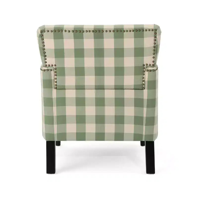 Fauteuil club contemporain Harrison de Christopher Knight Home, rembourré en tissu avec bordure cloutée