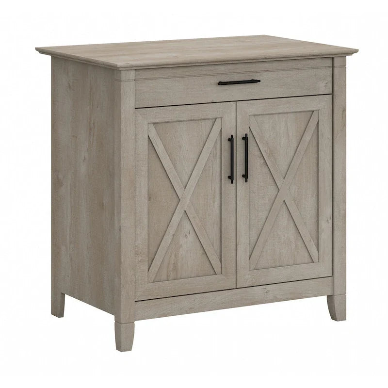 Biurko sekretarzyk Key West z szafką do przechowywania marki Bush Furniture