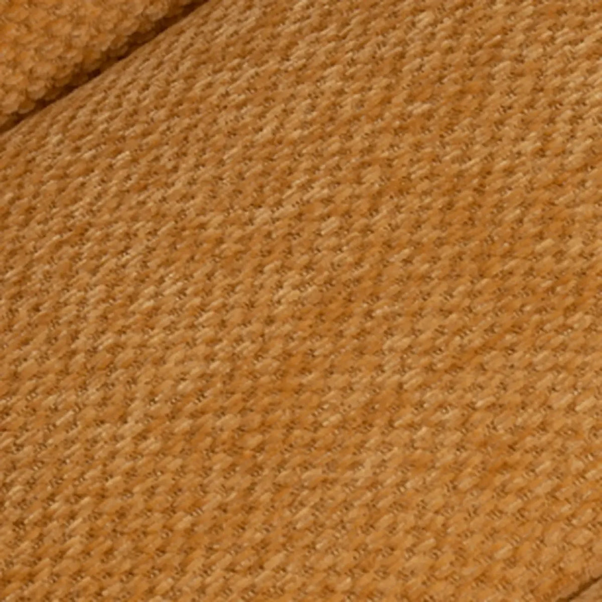 Gelber drehbarer Akzentstuhl aus Chenille-Stoff mit Knopfheftung