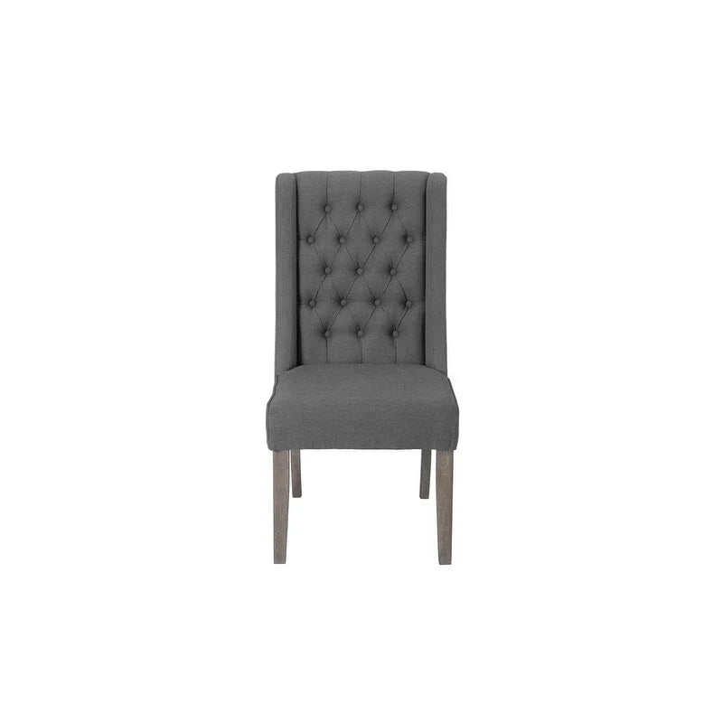 Ensemble de salle à manger rustique extensible gris Best Quality Furniture de 9 pièces