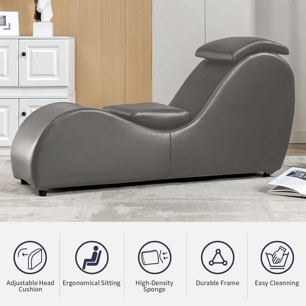 Sedia da yoga da interno Mixoy, sedia chaise longue curva da yoga per adulti per stretching, esercizio e relax