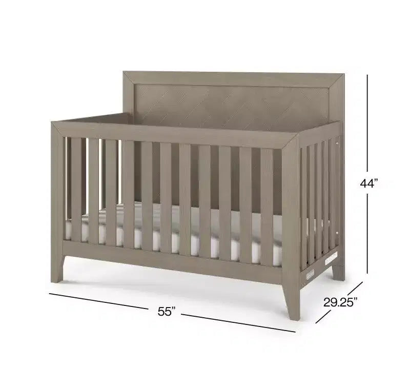 Child Craft Kieran Kinderbett-, Doppelkommoden- und Wäscheschrank-Set fürs Kinderzimmer, 3-teilig, inklusive 4-in-1-Umbaubett, Kommode und Wäscheschrank
