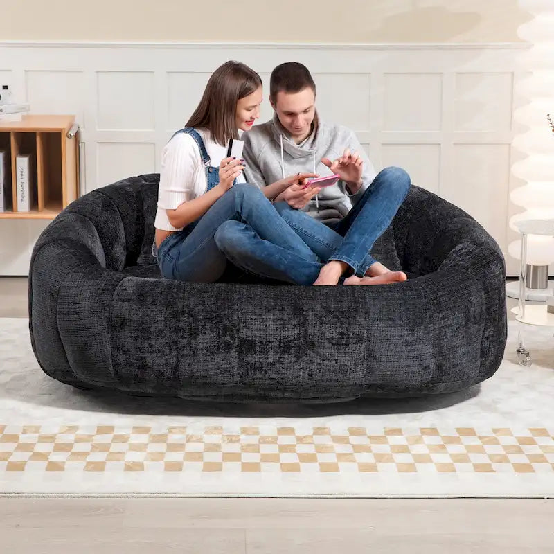 GDFStudio – Laurel Chenille-Sofa für 2 Personen mit hochdichtem Schaumstoff und übergroßem Komfort