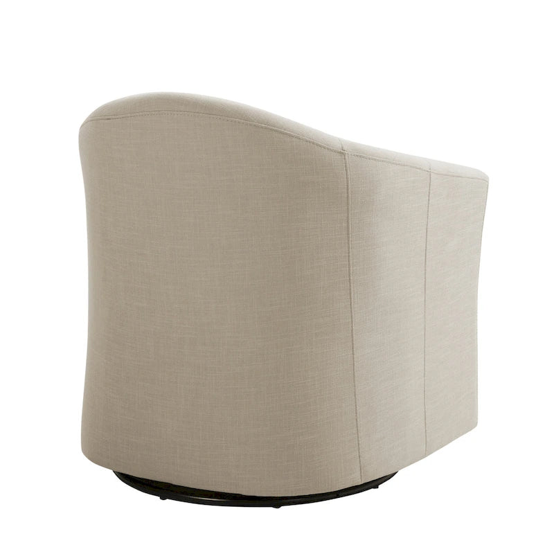 Set van 2 moderne gestoffeerde draaibare kuipstoelen voor de woonkamer