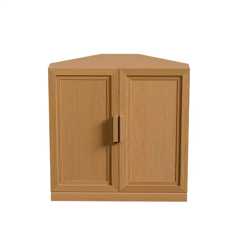 Dovelina hoekkast met verstelbare planken, dressoir, buffetkast, wijnkast en keuken- en eetkamerkast met houten deuren – 31H x 31W, 36H x 31W