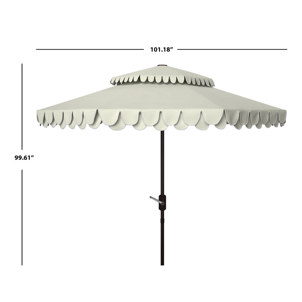 SAFAVIEH Kjerstin-bandeau voor buiten, dubbele kap, 9 ft