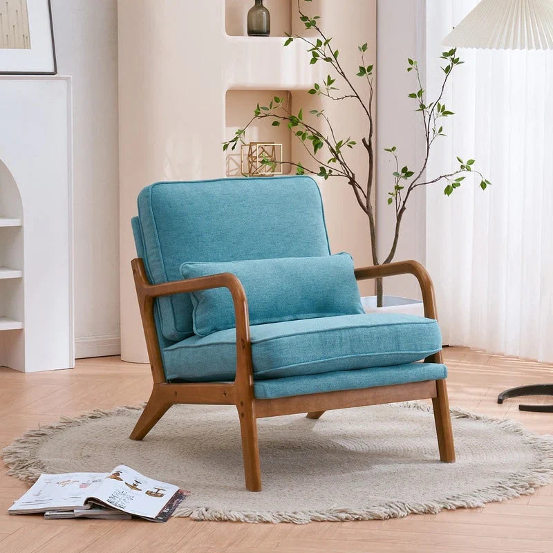Fauteuil d’appoint rembourré moderne du milieu du siècle