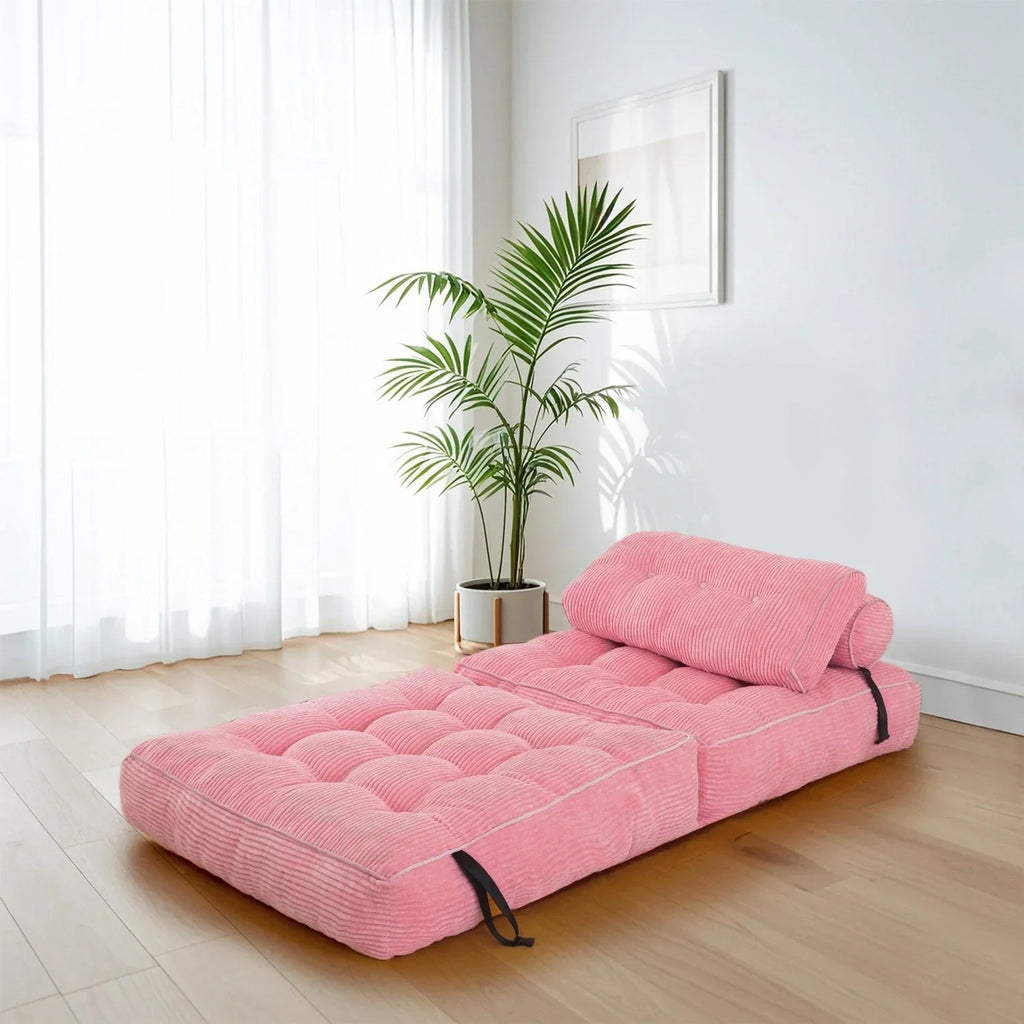 8 Corduroy vouwbare slaapbank, eenpersoons