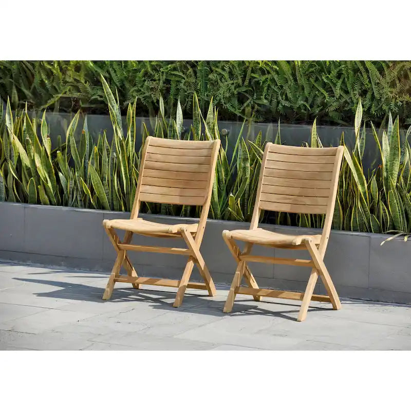 Ensemble de salle à manger de jardin extensible Amazonia Teak Sessa en teck, 13 pièces – 13 pièces