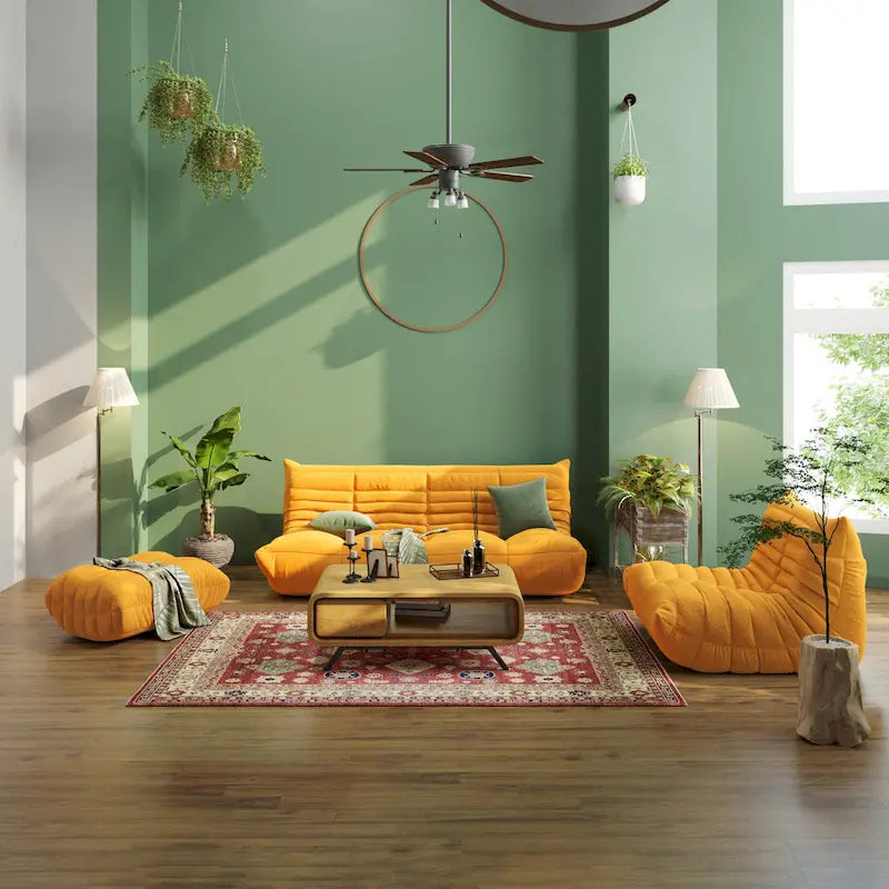 Zachte vloersofa, luie zitzakstoel voor de woonkamer