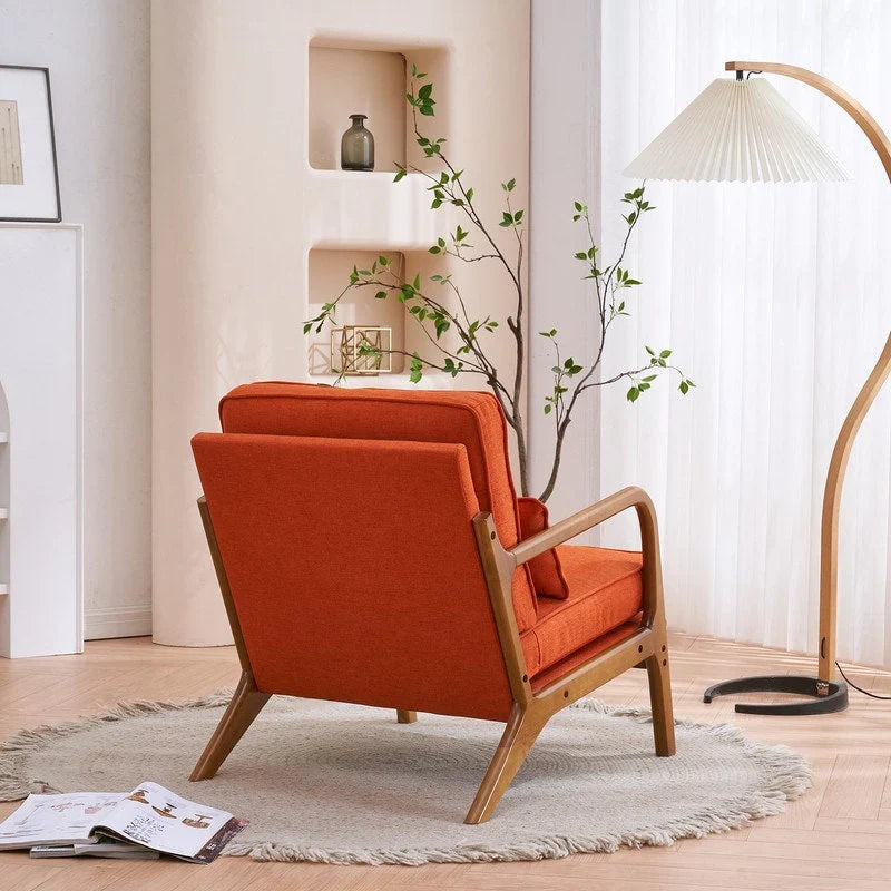 Fauteuil d’appoint rembourré moderne du milieu du siècle