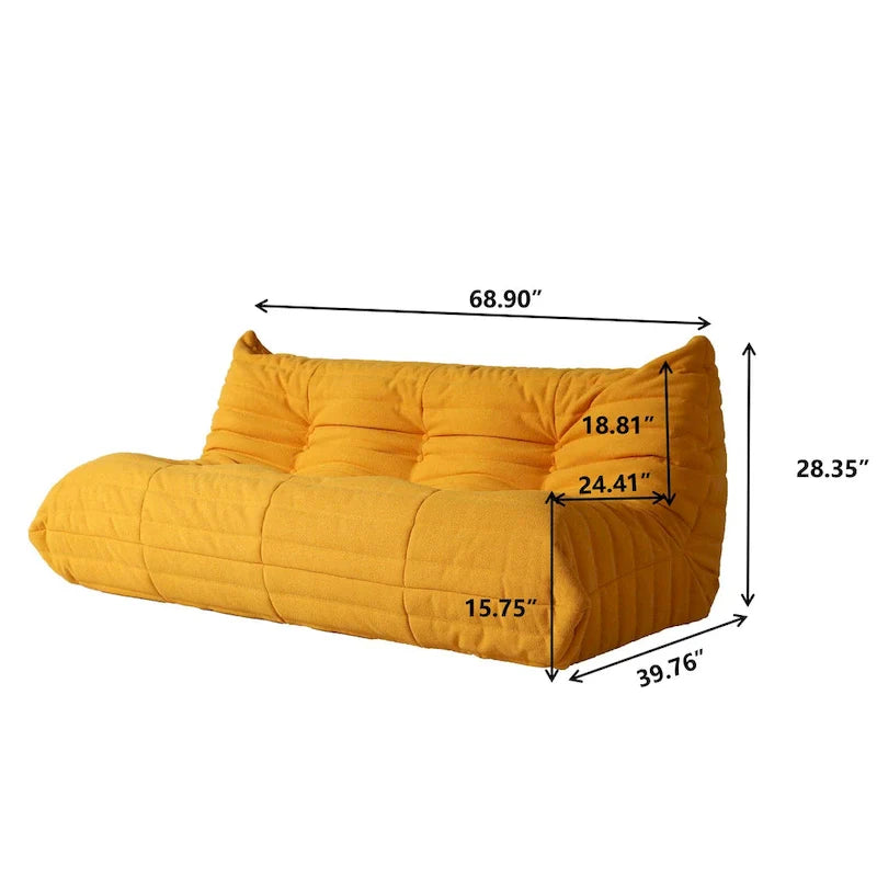 Zachte vloersofa, luie zitzakstoel voor de woonkamer