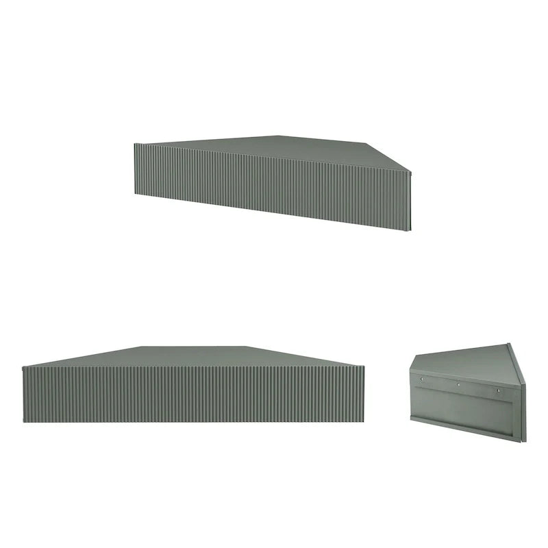 Meuble TV d’angle suspendu 47, 3 étagères, style transitionnel, fixation murale peu encombrante
