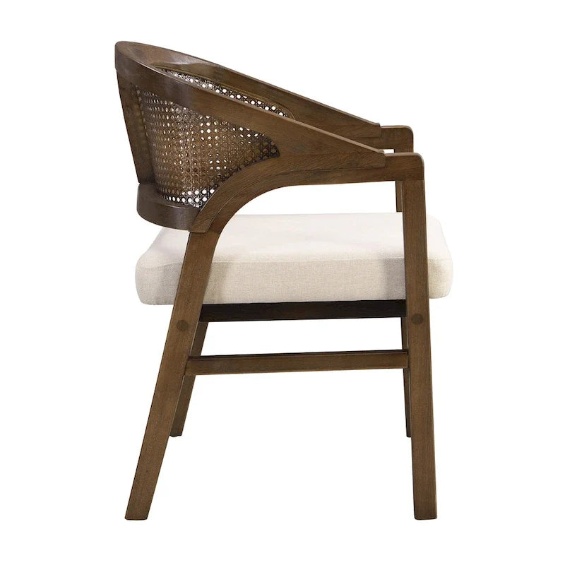 Christopher Knight Home - Eetkamerstoel met rieten bekleding (set van 2)