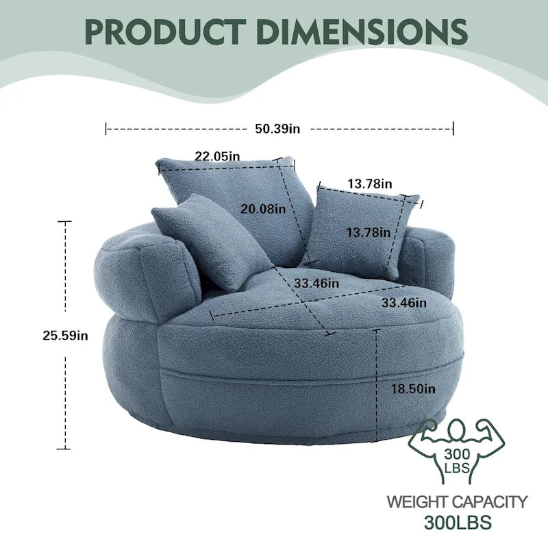Fauteuil rond paresseux ?C blanc/bleu/gris/jaune/orange/rouge rosé/bleu marine/vert, une ou deux places