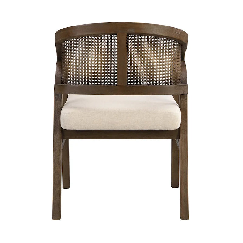 Christopher Knight Home - Eetkamerstoel met rieten bekleding (set van 2)