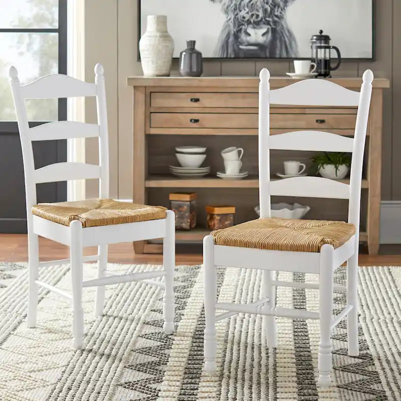 Simple Living Jessie Esszimmerstuhl mit Leiterlehne (2er-Set)