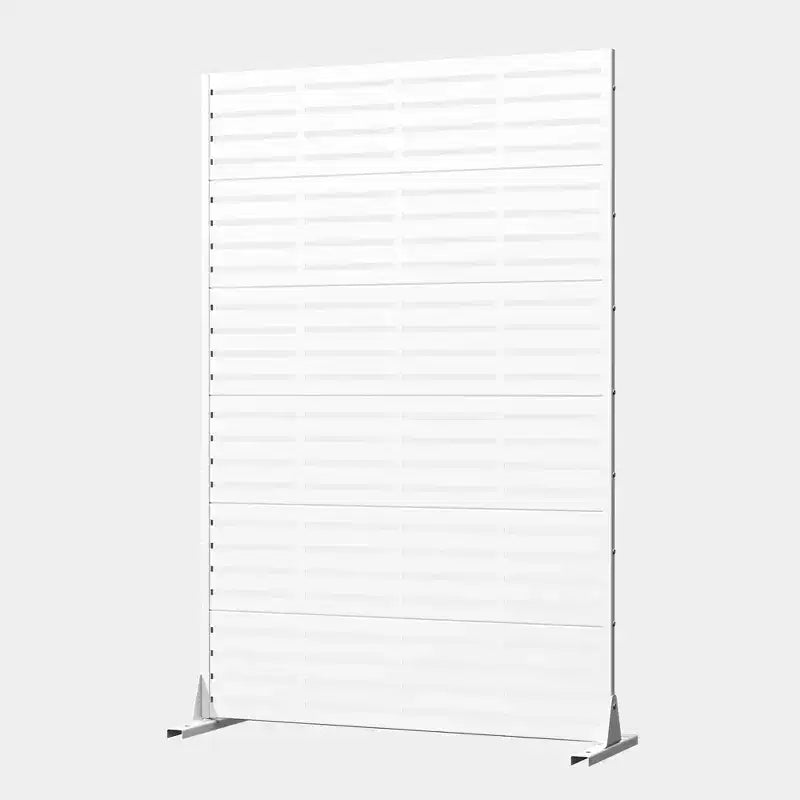 Panneau d’intimité extérieur blanc naturel MAYEERTY 72x47, ensemble de 6 pièces, séparateur pliant naturel pour cour et jardin