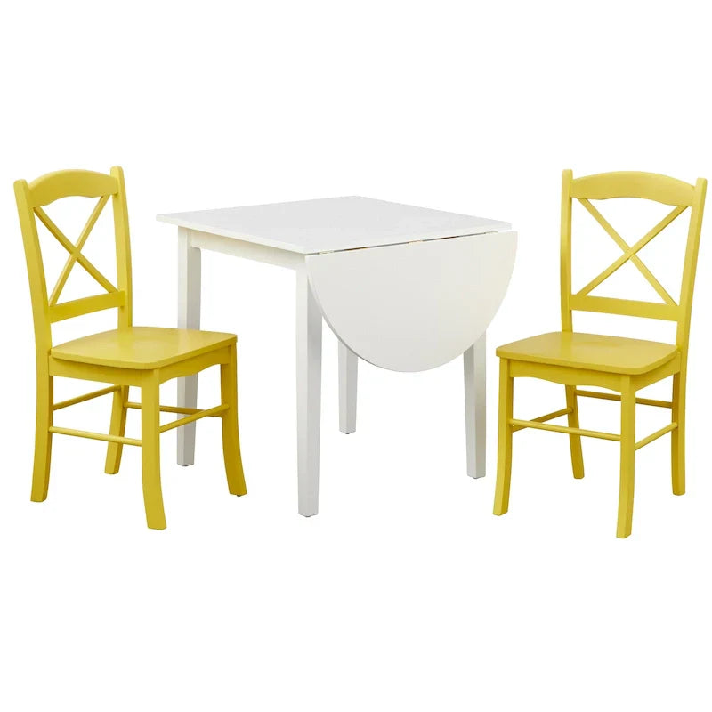 Ensemble repas 3 pièces Simple Living Country Cottage avec rallonge rabattable