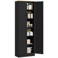 Garde-manger de cuisine autoportant HOMCOM 67 po, meuble de rangement à 4 portes avec étagères et portes réglables