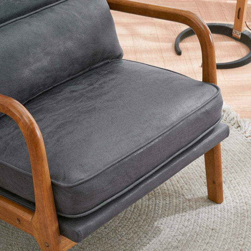 Fauteuil d’appoint rembourré moderne du milieu du siècle