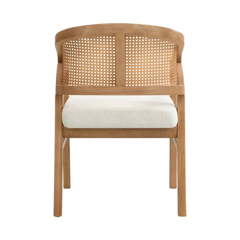 Christopher Knight Home - Eetkamerstoel met rieten bekleding (set van 2)