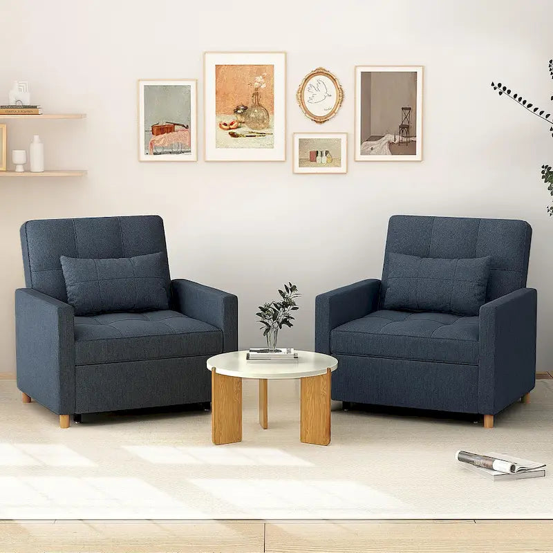 Fauteuil convertible 3-en-1 AECOJOY avec coussin et dossier réglable