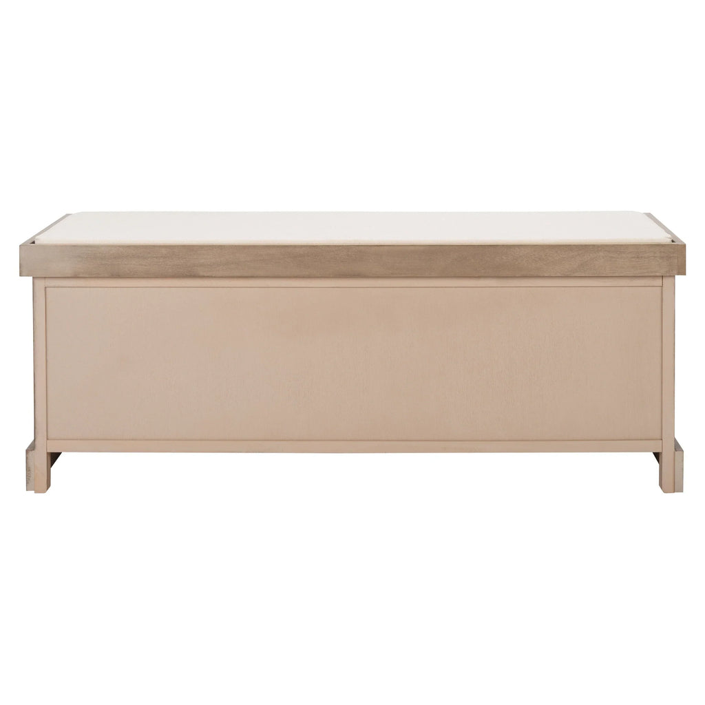 SAFAVIEH Fiorello minderli, 3 çekmeceli depolama pufu - 47.3 W x 15 L x 19 H - 47Wx15Dx19H
