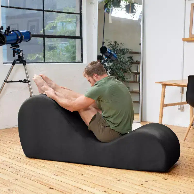 Avana elegáns heverő jógához – az USA-ban készült – kiváló nyújtáshoz, relaxációhoz, testmozgáshoz és még sok máshoz, 60D x 18W x 26H hüvelyk, világosszürke