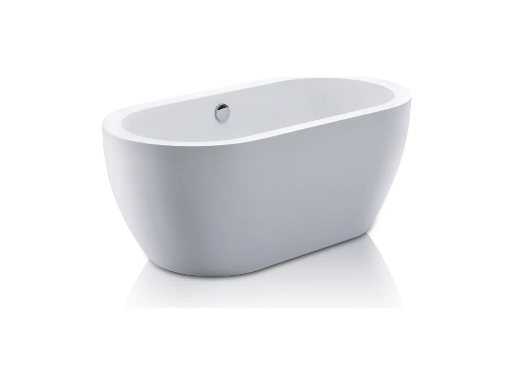 Freistehende Badewanne - 178 l - 149x75x58cm - Weiß - Acryl - Doucezen